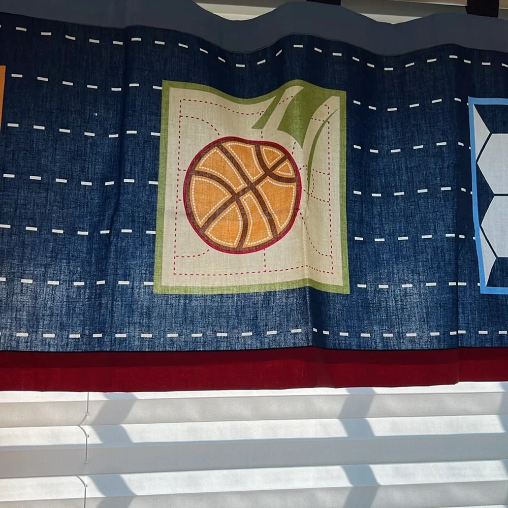 2 Sports Themed Valances